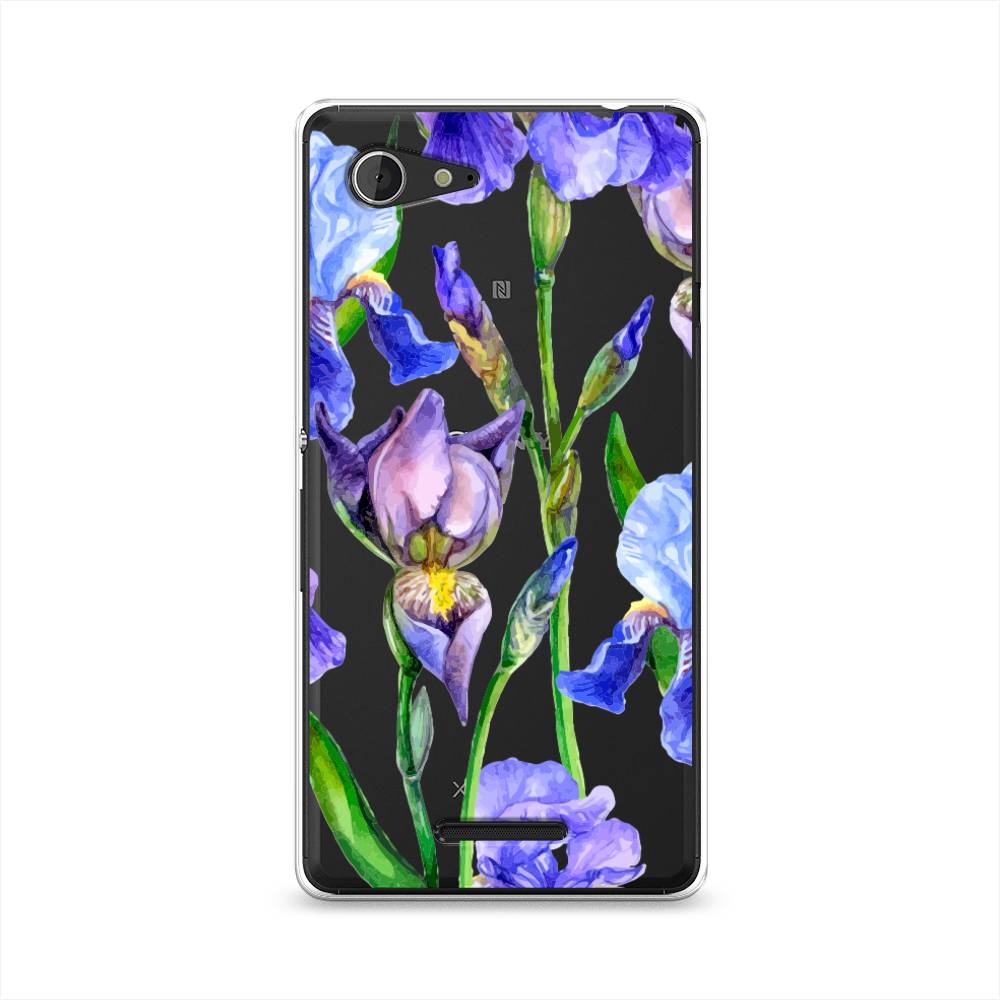 

Чехол Awog "Синие ирисы" для Sony Xperia E3, 52750-8