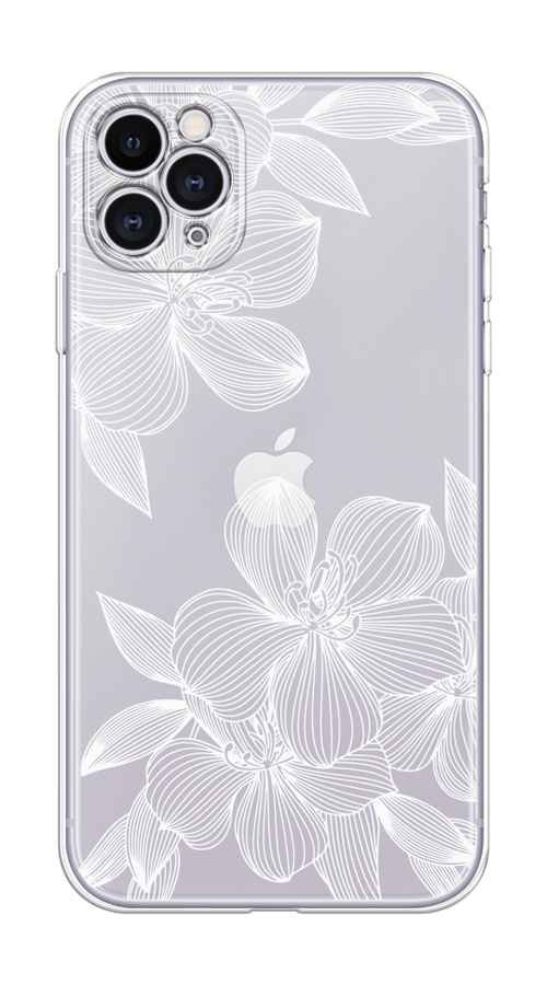 

Чехол на Apple iPhone 11 Pro "Крокус", Белый;прозрачный, 12350-1