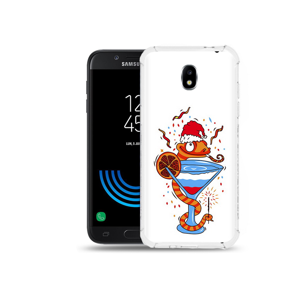 

Чехол MyPads Tocco для Samsung Galaxy J5 (2017) змейка, Прозрачный, Tocco