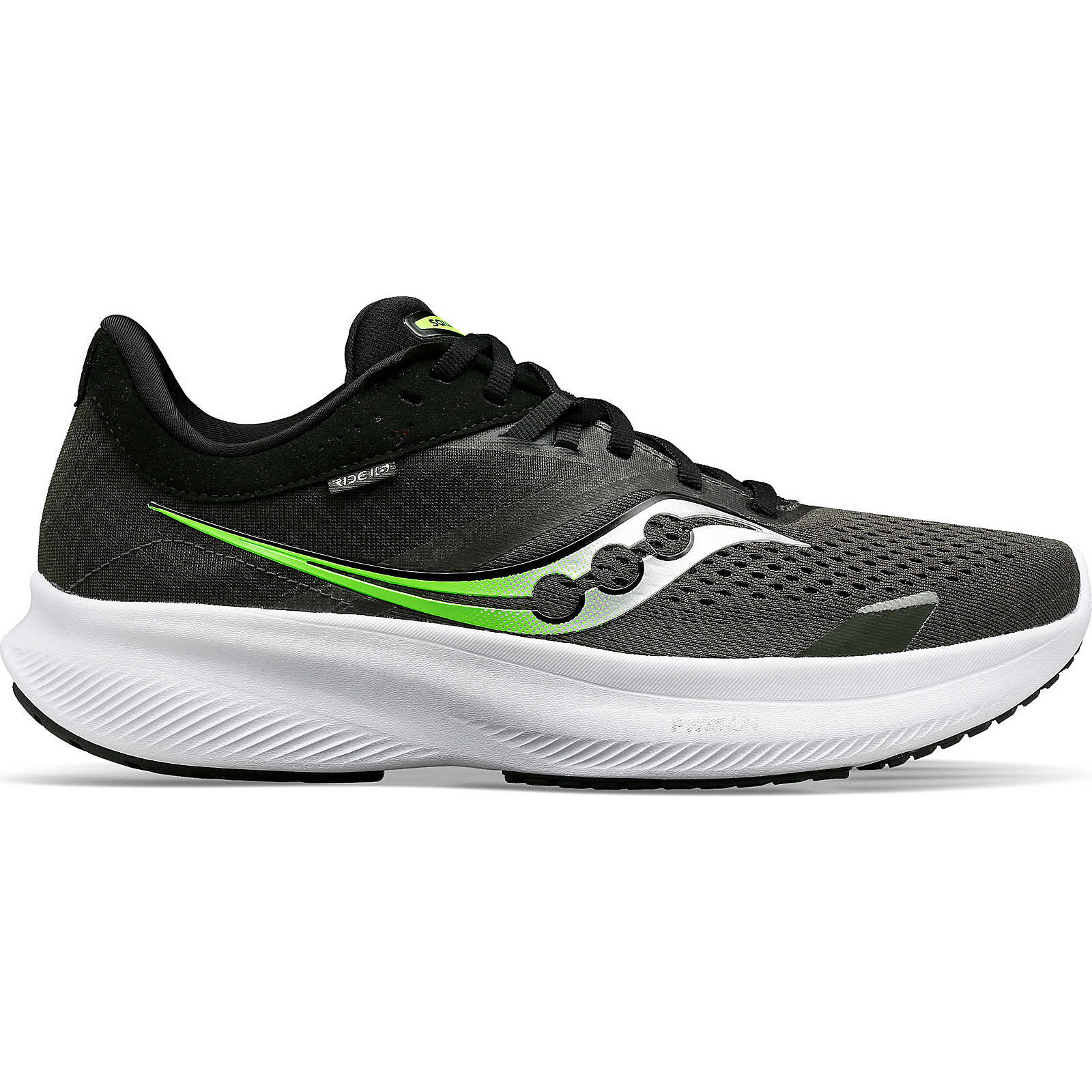 

Кроссовки мужские Saucony Ride 16 черные 11.5 US, Черный, Ride 16