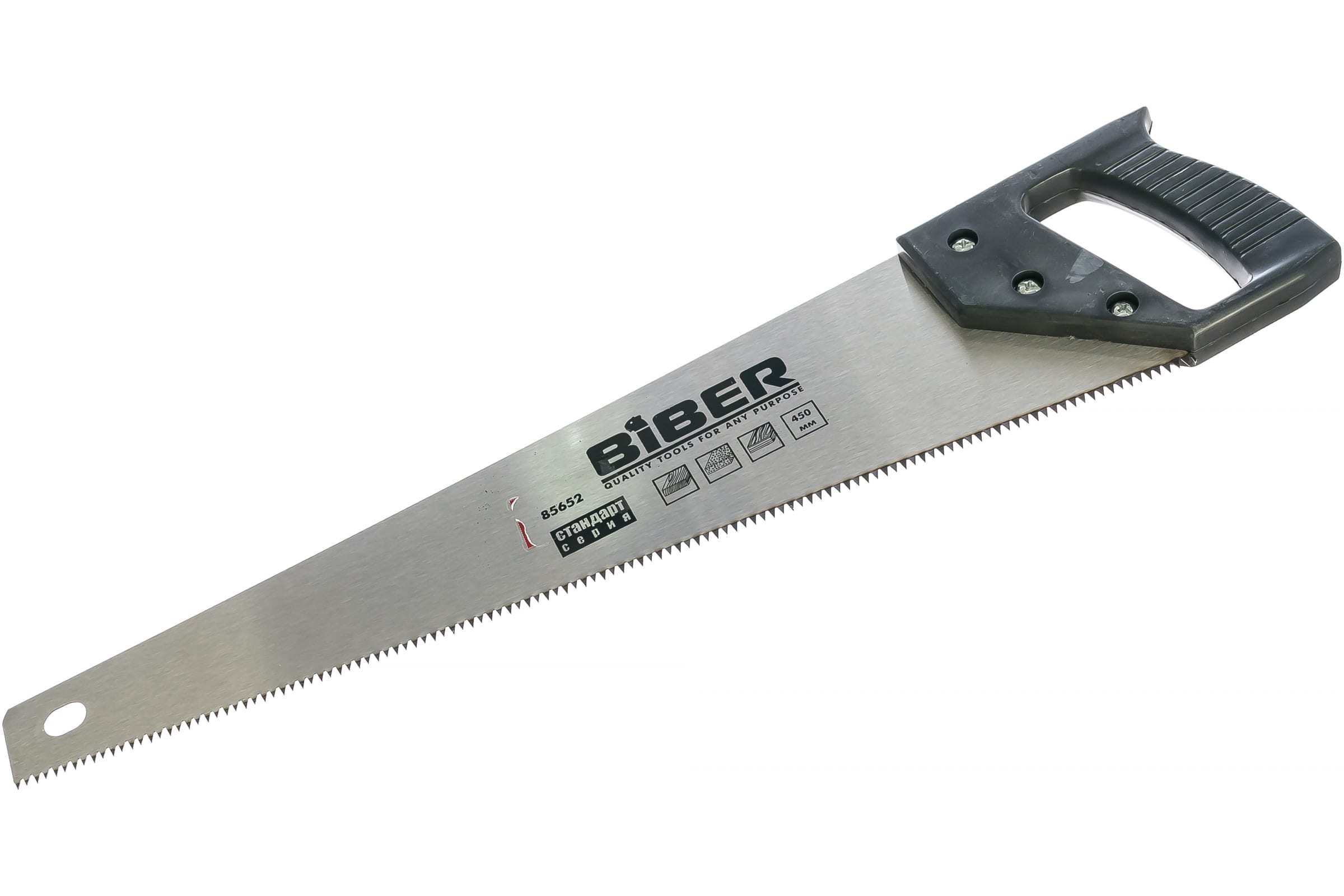 Biber Ножовка по дереву Стандарт средний зуб 450мм 85652 тов-080813