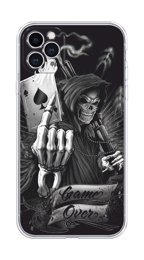 

Чехол на Apple iPhone 11 Pro Max "Игра закончена", Черный;серый, 12250-1