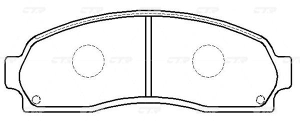 

Тормозные колодки CTR GK0152