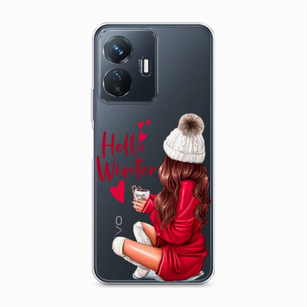 

Чехол на Vivo Y77e "Hello winter", Красный;белый;коричневый, 267350-5