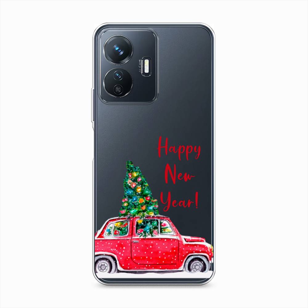 

Чехол на Vivo Y77e "Happy New Year", Красный;зеленый, 267350-5
