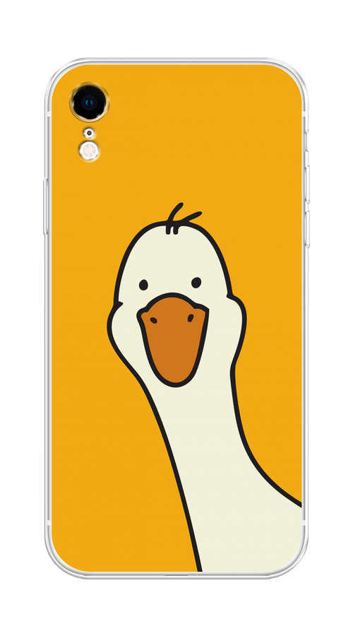 

Чехол на Apple iPhone XR "Утка на желтом фоне", Желтый;красный, 12050-1