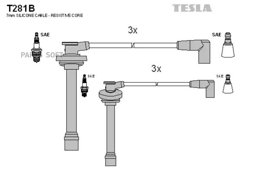 

T281b-Tsl к-Кт Проводов Isuzu Trooper 3.2 91> TESLA арт. T281B