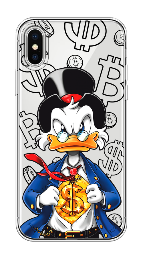

Чехол на Apple iPhone X/XS "Scrooge Goldman", Черный;белый;синий, 11050-1