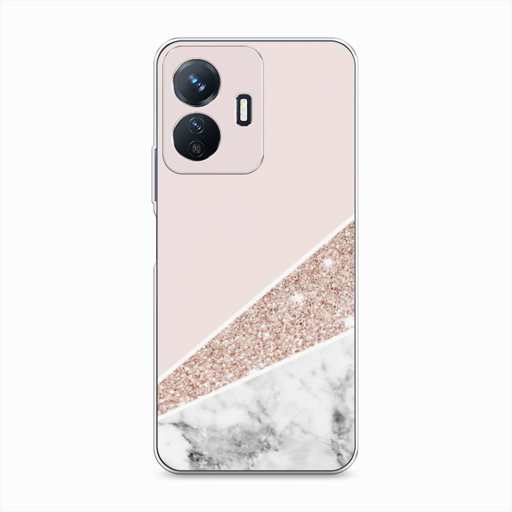 

Чехол на Vivo Y77e "Блестящий розовый мрамор", 267350-3