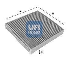 фото Ufi filters 54.155.00 фильтр салонный угольный land rover discovery iii/iv, range rover sp