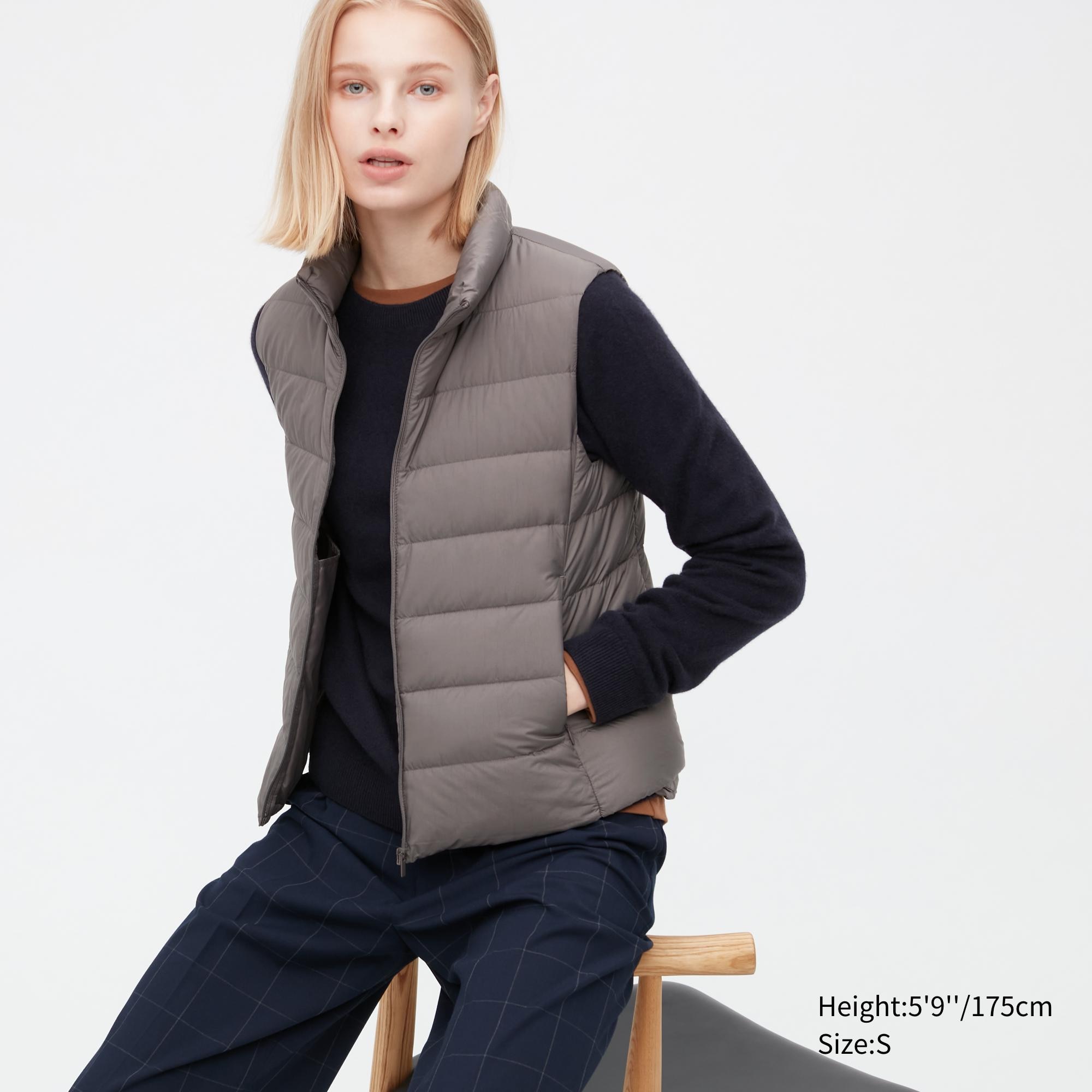 Утепленный жилет женский UNIQLO 450312COL33 хаки 2XS (доставка из-за рубежа)