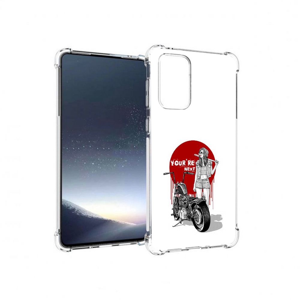 Чехол MyPads Tocco для Samsung Galaxy A73 девушка с мотоциклом (PT226913.548.315)