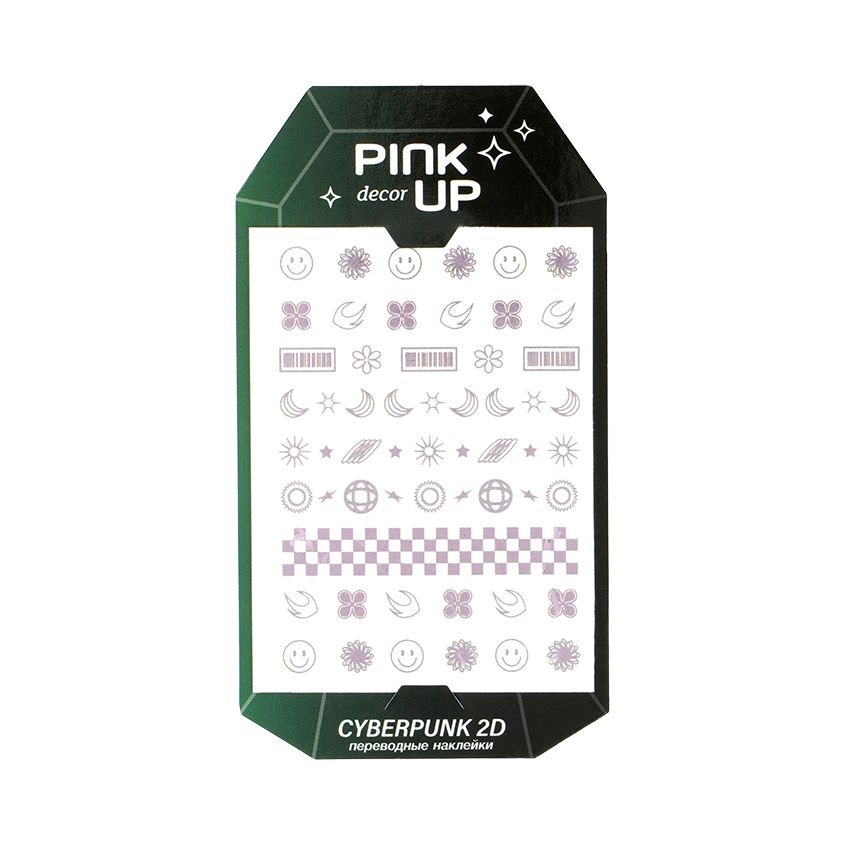 Наклейки для ногтей Pink Up Decor cyberpunk collection 2d тон 215 5 г