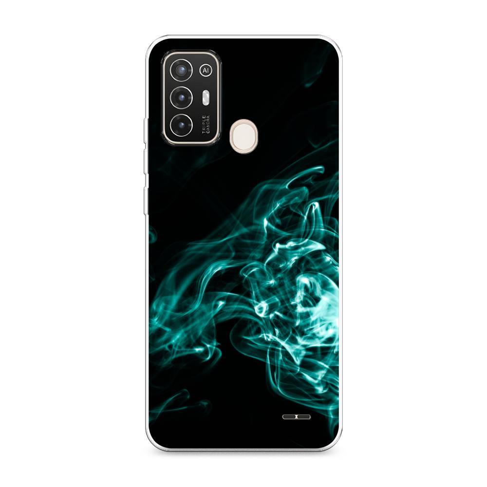 

Чехол на ZTE Blade A52 "Дым", Голубой;черный, 136250-3