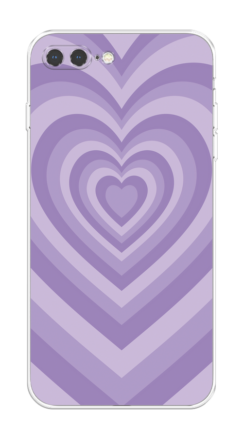 

Чехол на Apple iPhone 7 Plus/8 Plus "Violet heart latte", Фиолетовый, 10750-1
