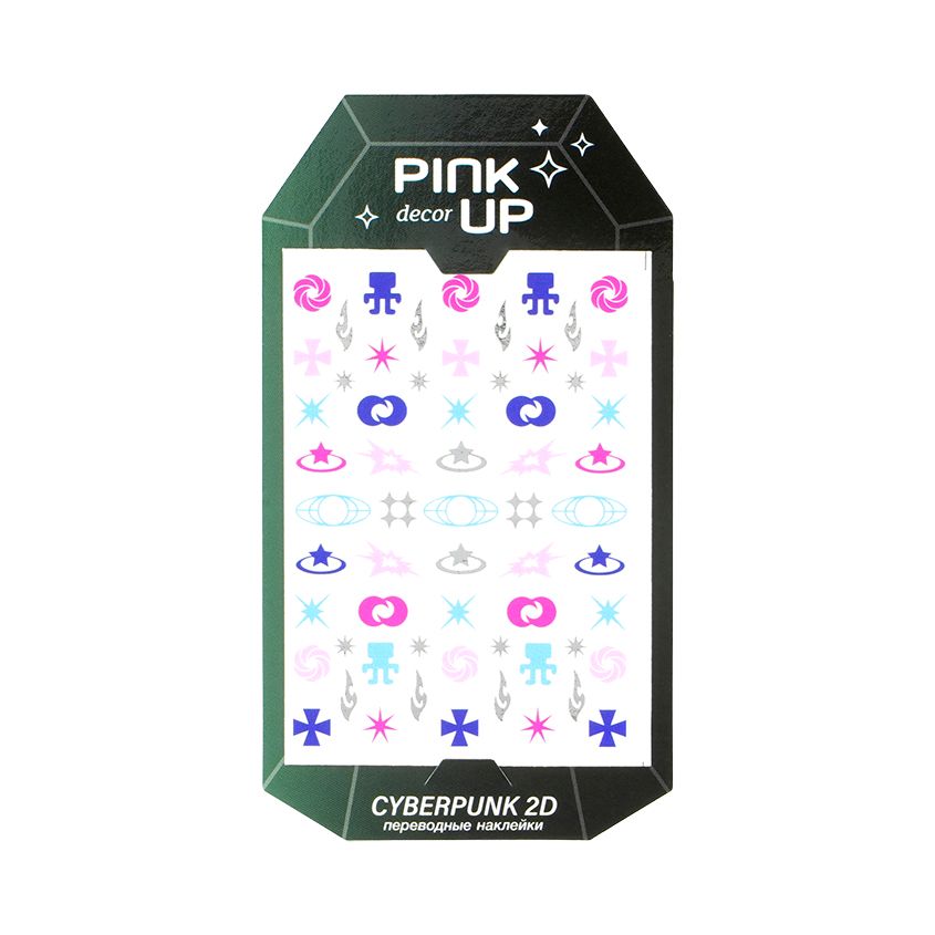 Наклейки для ногтей Pink Up Decor cyberpunk collection 2d тон 217 5 г