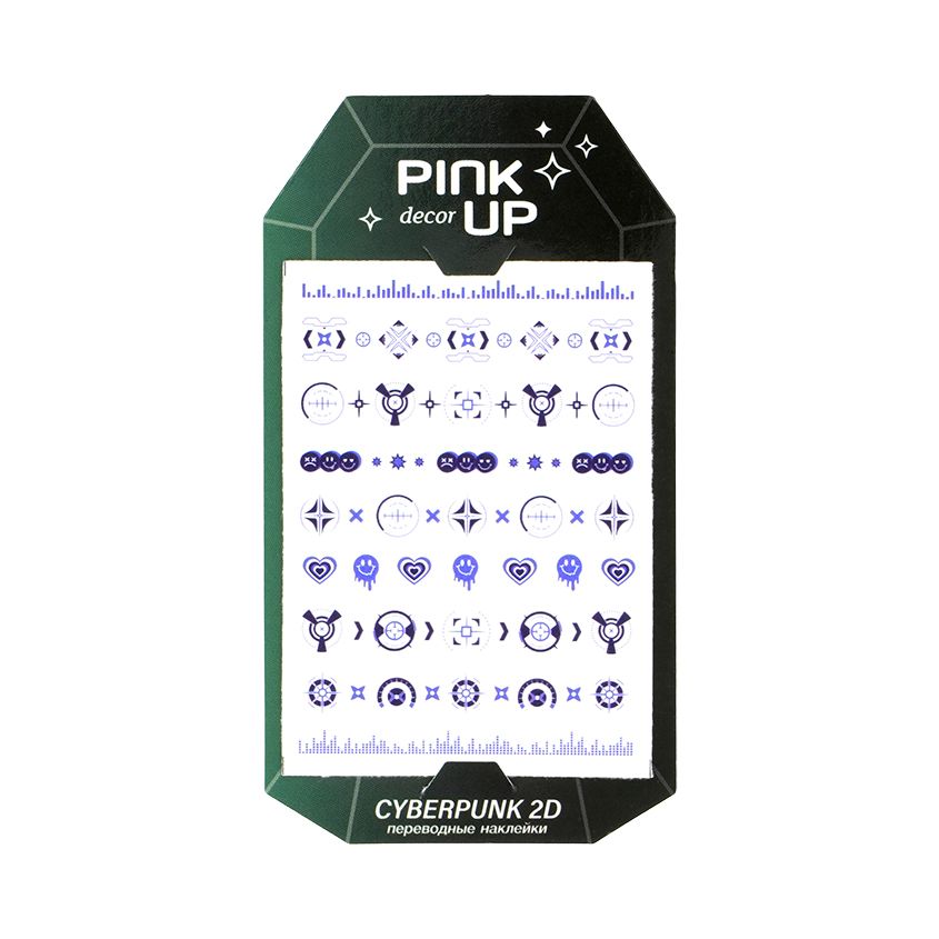 Наклейки для ногтей Pink Up Decor cyberpunk collection 2d тон 212 5 г