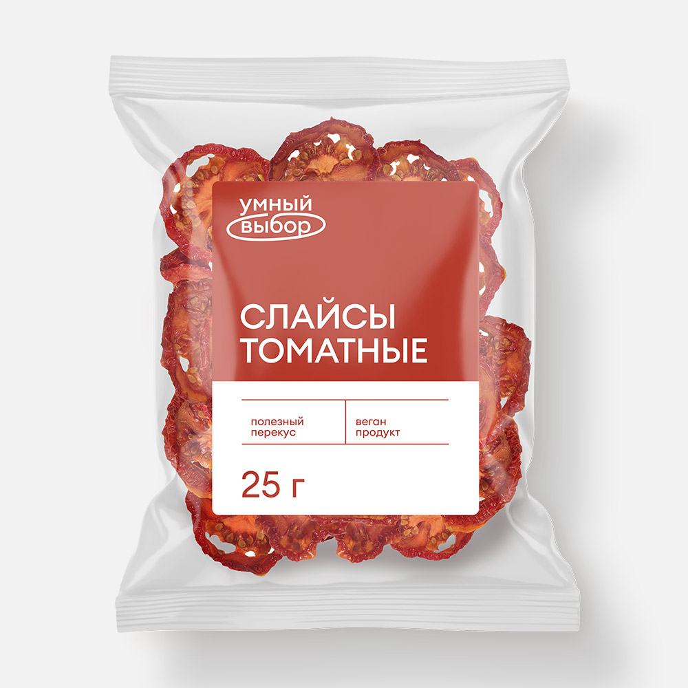 

Чипсы овощные Умный выбор слайсы, томатные, 25 г