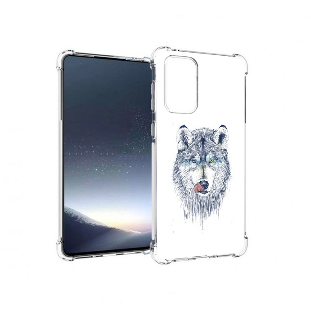 

Чехол MyPads Tocco для Samsung Galaxy A73 голодгый волк (PT226913.548.292), Прозрачный, Tocco
