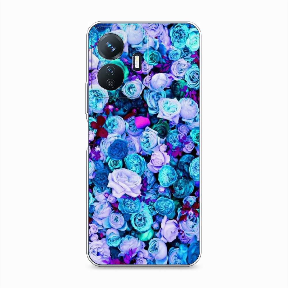 

Чехол на Vivo Y77e "Цветочный ковер", Фиолетовый, 267350-2