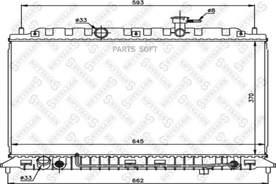 

Stellox 10-25466-Sx Радиатор Системы Охлаждения Мкпп\ Kia Rio 1.4-1.6I 16V 05> 1Шт