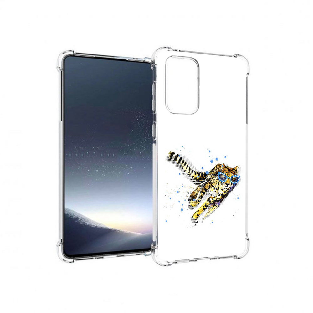 

Чехол MyPads Tocco для Samsung Galaxy A73 гепард в очках (PT226913.548.287), Прозрачный, Tocco