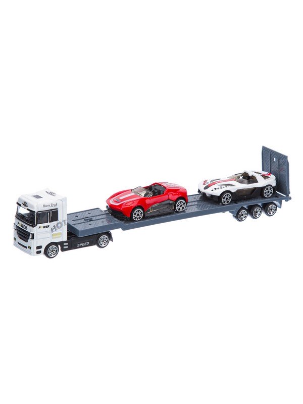 

Машинка металл BeBoy, подвижные элементы,1:87 IT107333, Серый;красный;белый, IT107333