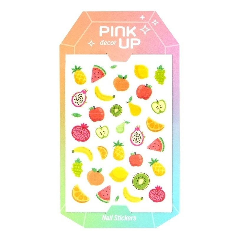 

Дизайн ногтей Pink Up Nail Sticker 10, Разноцветный