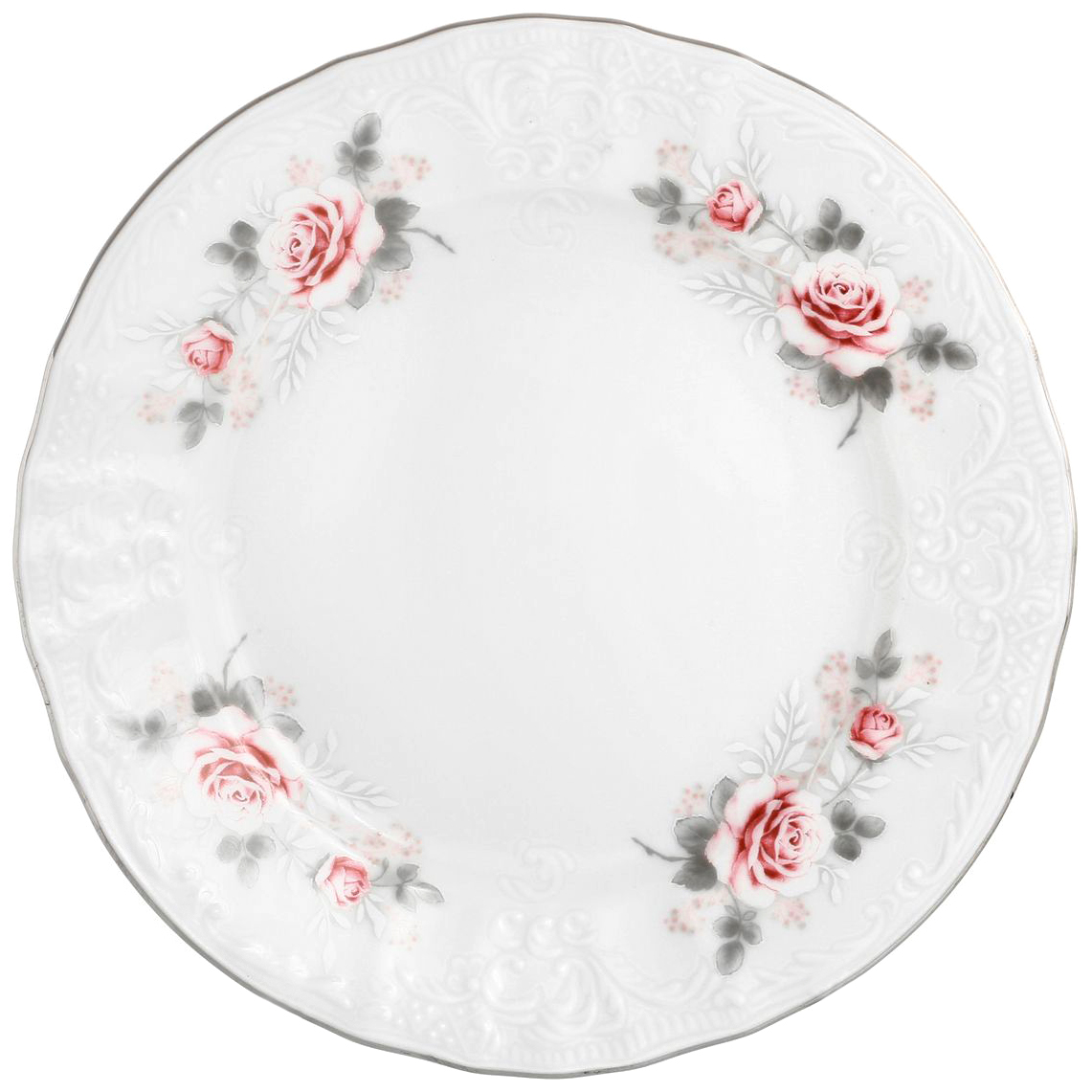 фото Набор тарелок десертных bernadotte бледные розы 17 см 6 шт