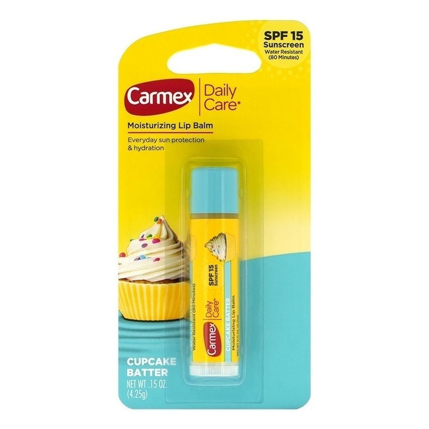 

Бальзам Carmex с ароматом кекса в стике SPF-15 4,25 г, Прозрачный