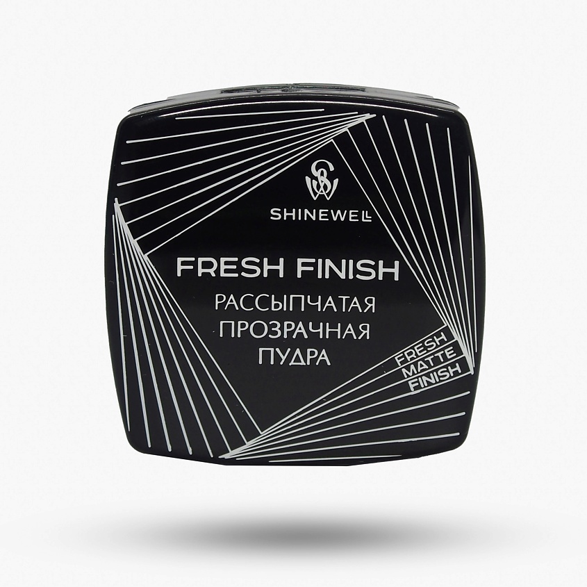 Пудра для лица Shinewell Fresh Finish прозрачная, рассыпчатая, матирующая, 7 г shinewell набор для макияжа матирующие салфетки косметические палочки makeup control set