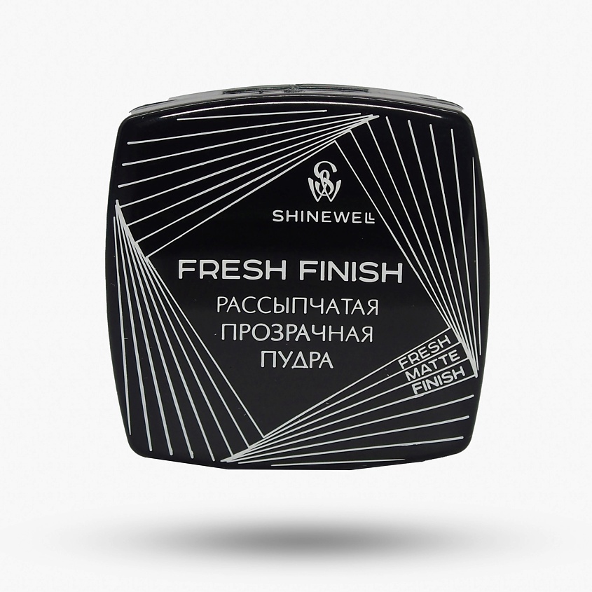 Пудра для лица Shinewell Fresh Finish прозрачная, рассыпчатая, матирующая, 7 г рассыпчатая пудра в сменных блоках amazing base 11858 09 прозрачный сатин 3 2 5 г