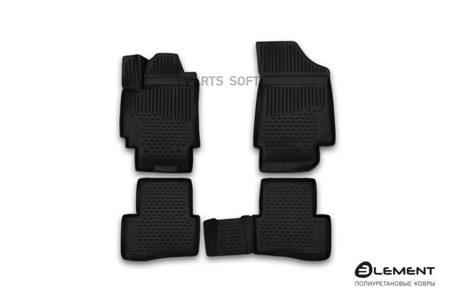 

AUTOFAMILY ELEMENT3D2063210K Коврики 3D в салон подходят для HYUNDAI Creta , 2016-2021, 4