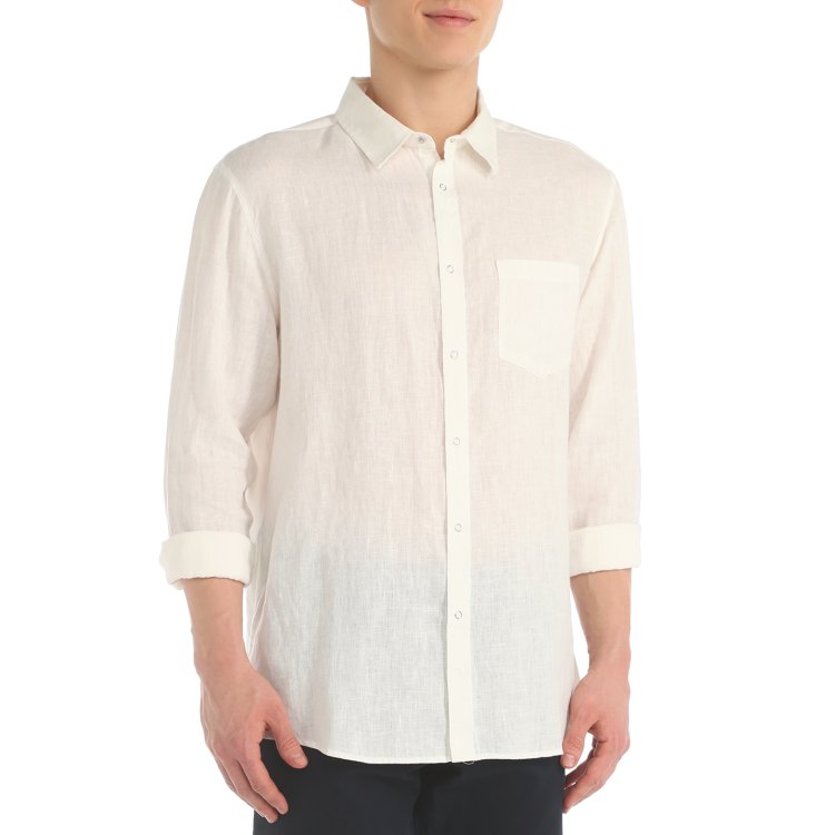 

Рубашка мужская Maison David SHIRT белая S, Белый, SHIRT