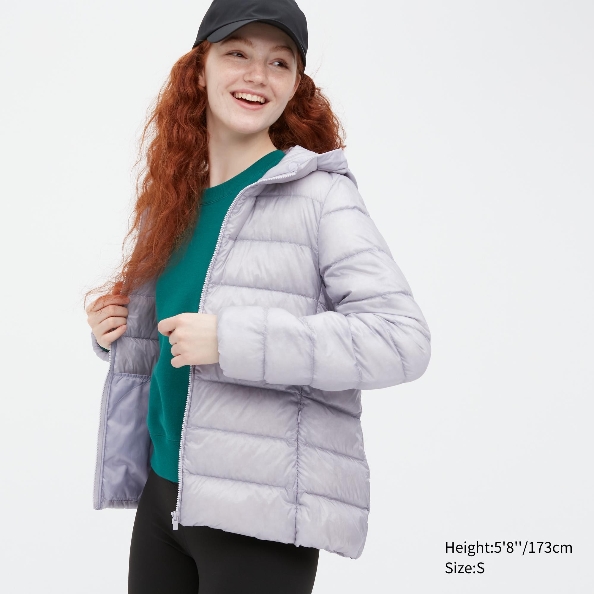 Пуховик женский UNIQLO 450311COL02 серый S (доставка из-за рубежа)