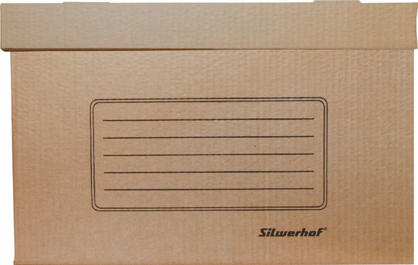 

Короб архивный съемная крышка Silwerhof СК-11 355x265x440мм коричневый - 10 шт