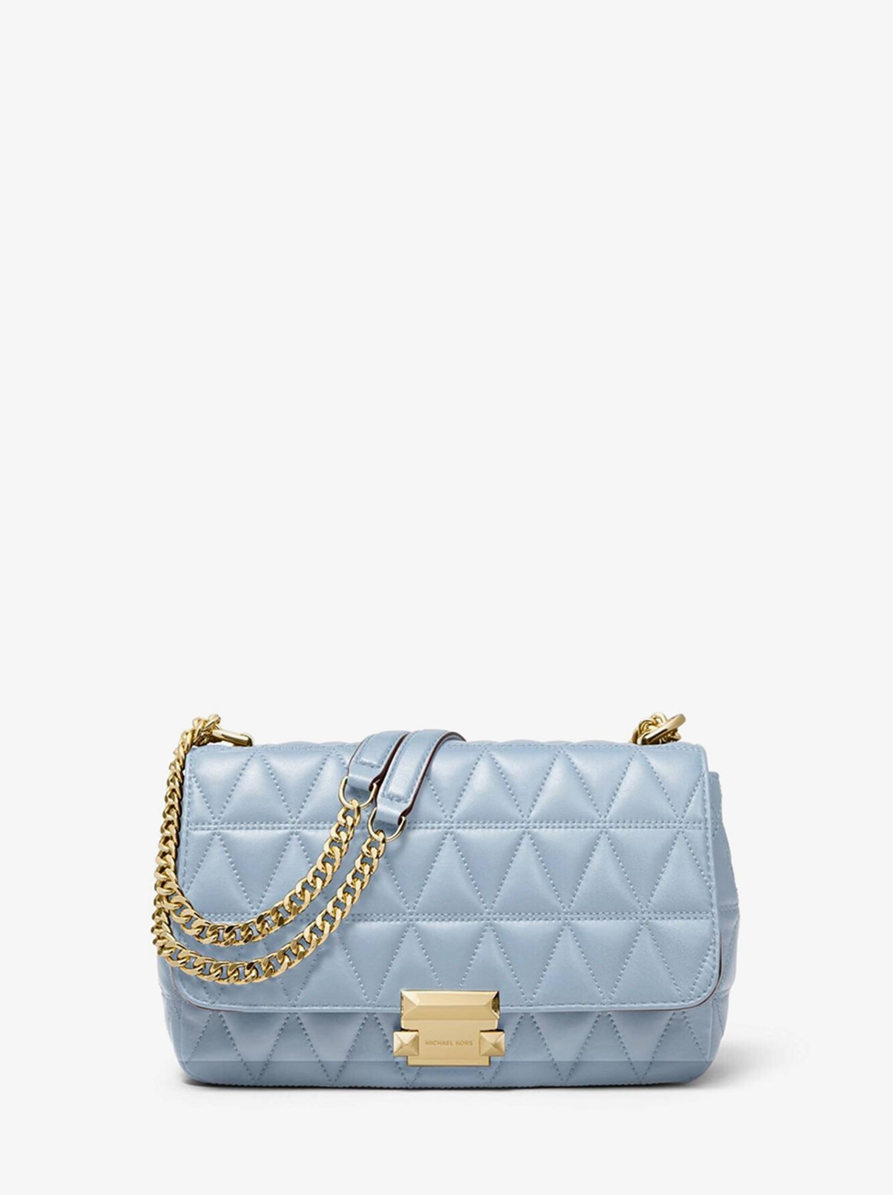 

Сумка женская Michael Kors Sloan_B00448 голубая, Черный, Sloan_B00448