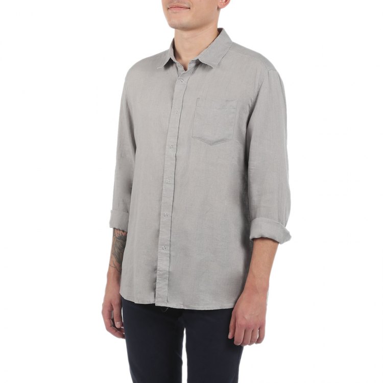 

Рубашка мужская Maison David SHIRT серая M, Серый, SHIRT