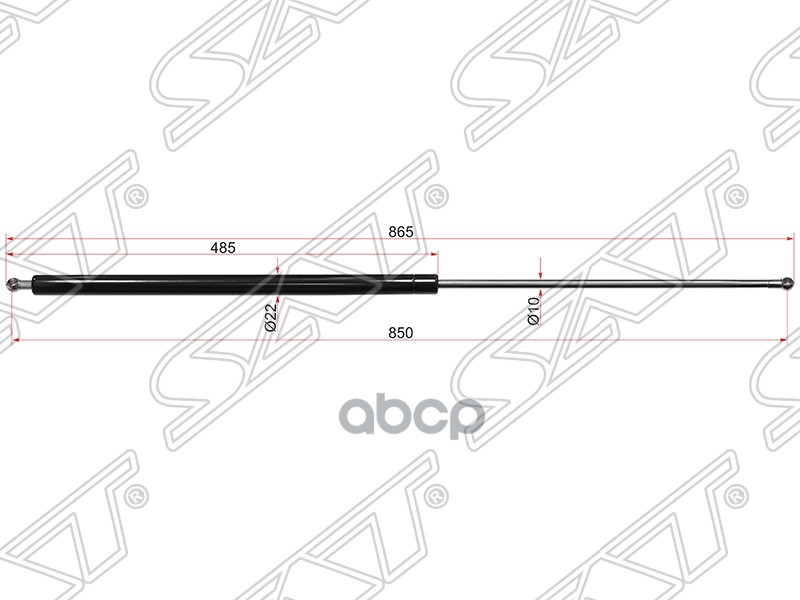 

Амортизатор Крышки Багажника Ford Transit 00-/06- Lh=Rh Sat арт. ST-4125853