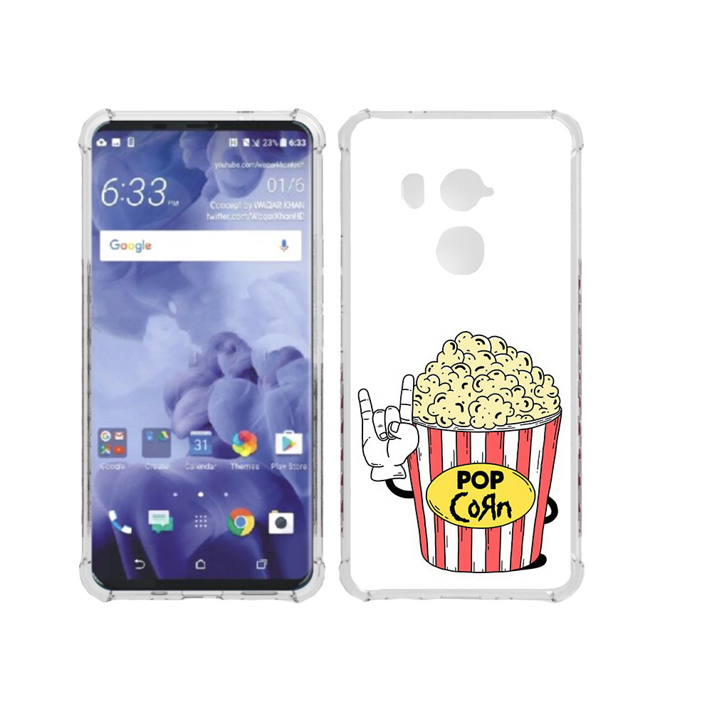 

Чехол MyPads Tocco для HTC U11 Plus крутой попкорн, Прозрачный, Tocco
