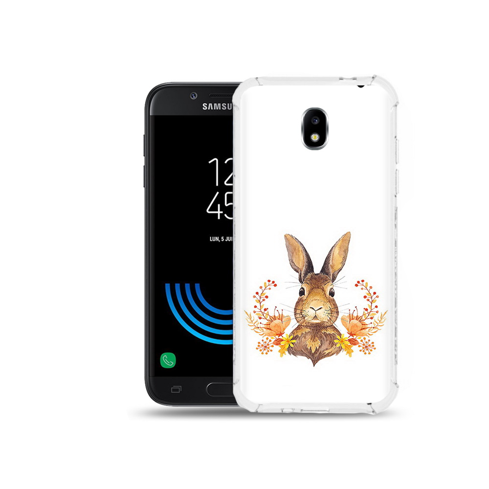 

Чехол MyPads Tocco для Samsung Galaxy J5 (2017) зайка в цветах, Прозрачный, Tocco