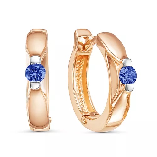 

Серьги из красного золота Дельта БР220906, бриллиант, БР220906