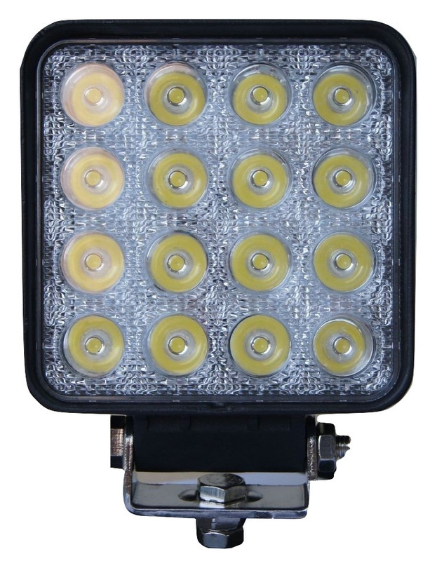 фото Фара светодиодная autoexpert c48b для off road 9v-48v, 2850 lum, 6000k, ip67, 16 led по 3w