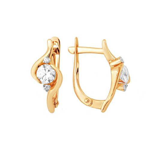 

Серьги из красного золота EFREMOV С1326219, swarovski\ фианит, С1326219