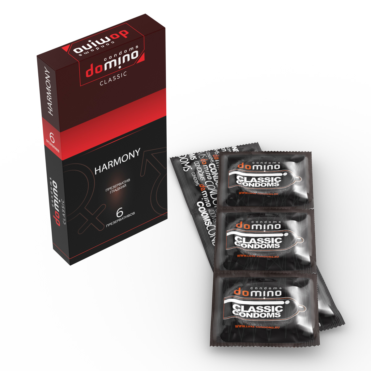 Презервативы Domino Harmony гладкие 6 шт.