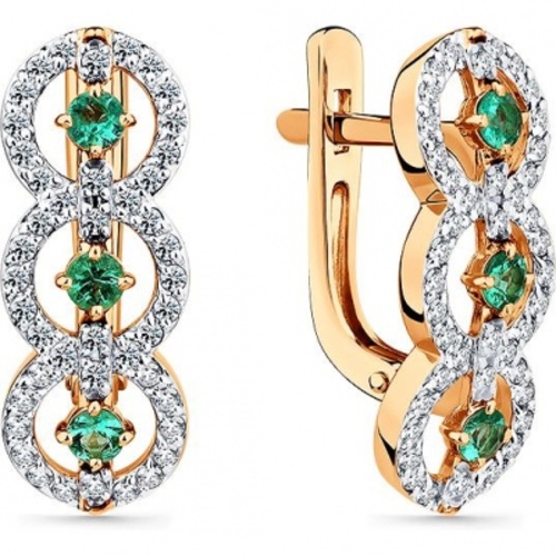 

Серьги из золота Master Brilliant 2-108852-00-01, изумруд/бриллиант, 2-108852-00-01