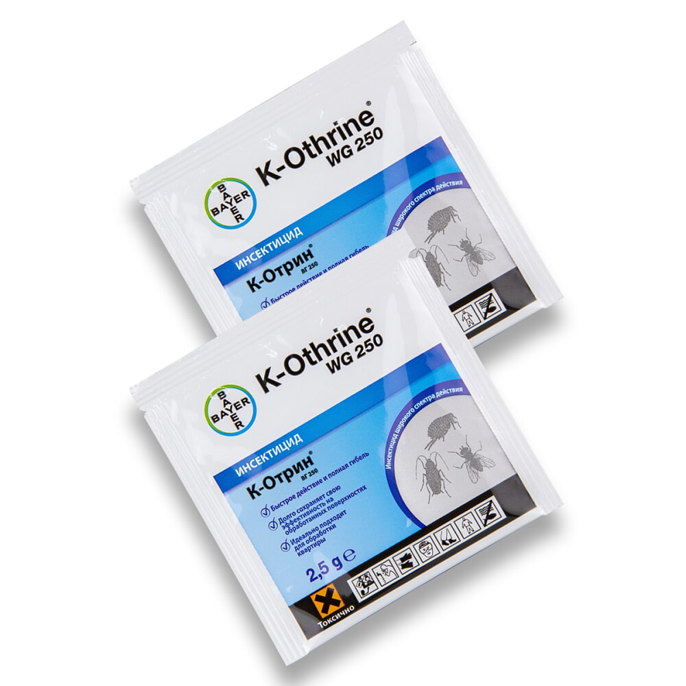 

Гранулы от насекомых Bayer K-Othrine WG 250 2581x2 300 г, K-Othrine WG 250