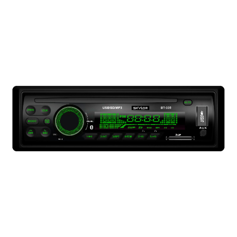 Автомагнитола Skylor BT-335 (g), 1 DIN, USB, без диска, Bluetooth