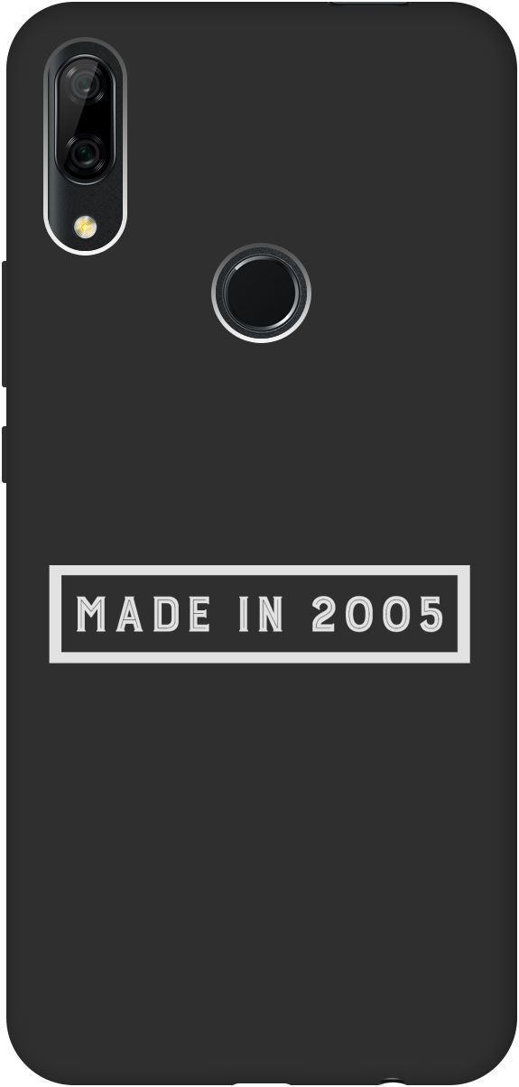 

Чехол на Honor 9X/9X Premium/Huawei P Smart Z/Y9 Prime (2019) "2005 W" черный, Черный;белый, 8378