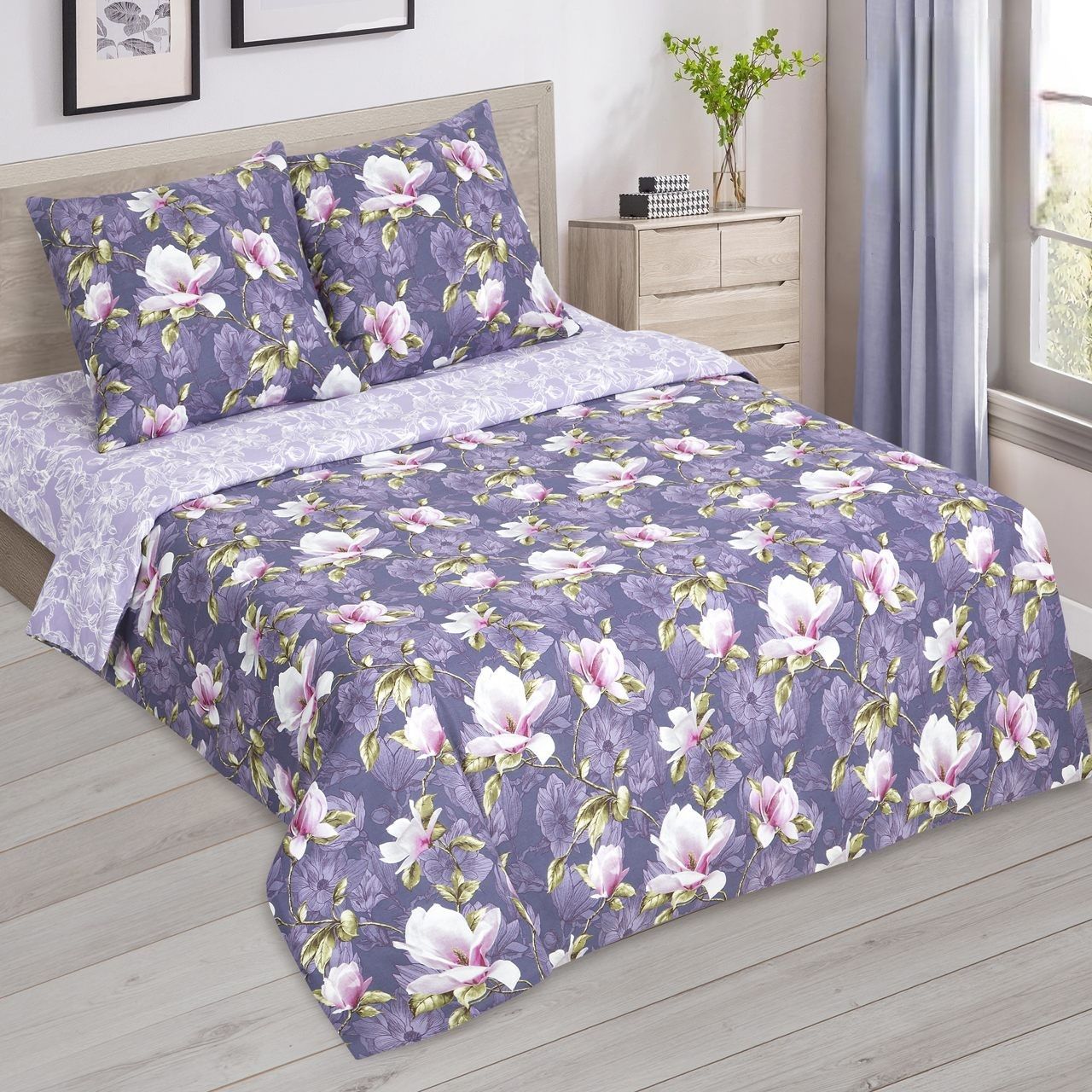 

Комплект постельного белья Артпостель "Романс" Евро Бязь Хлопок, Романс